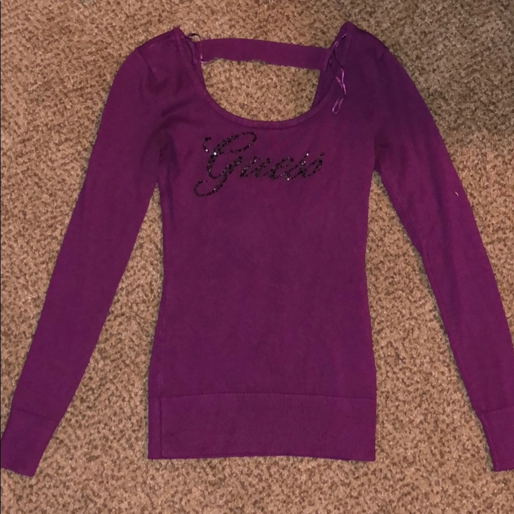 Size Xs GUESS long sleeve purple